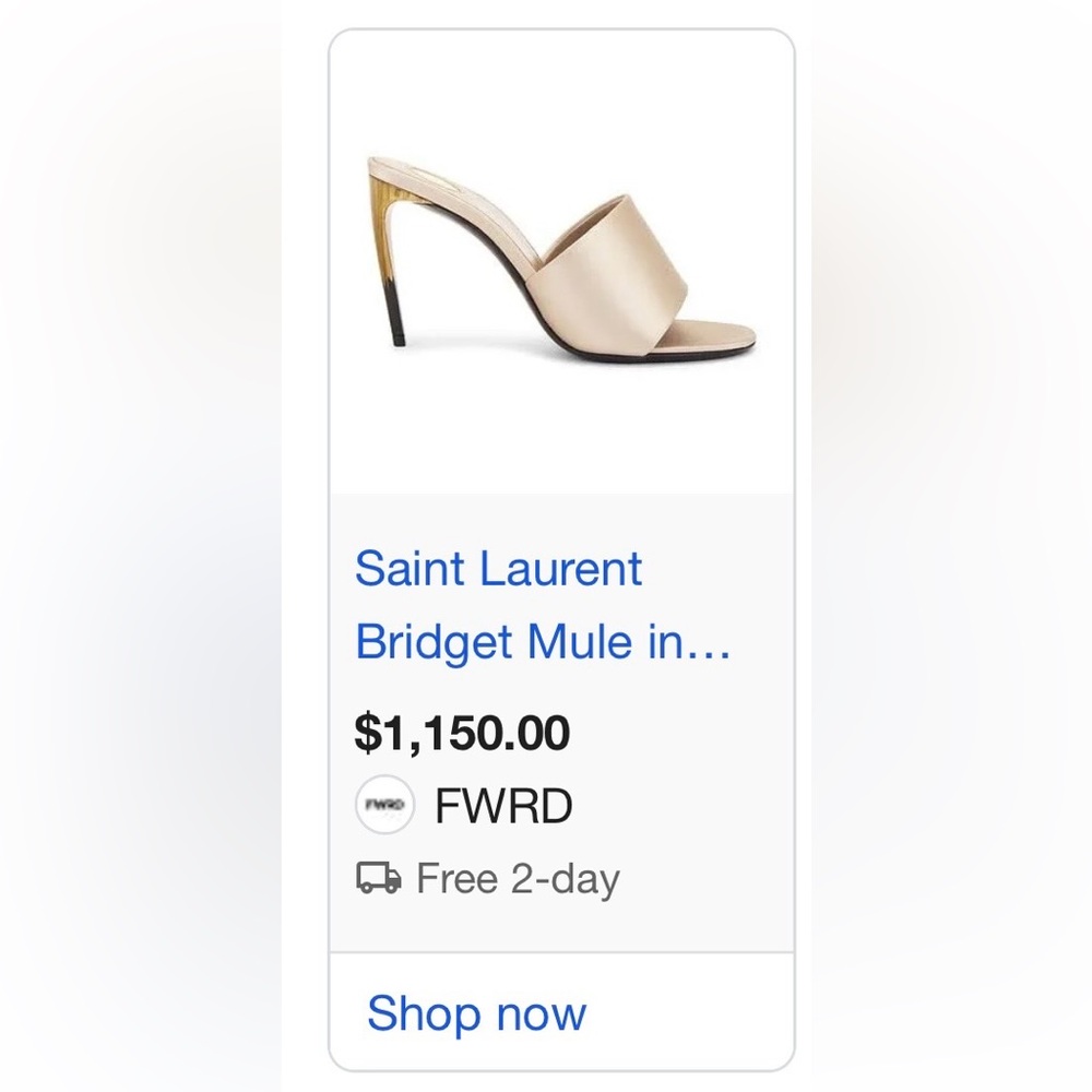 ❌SOLD❌ BRAND NEW Authentic Saint Laurent Mule